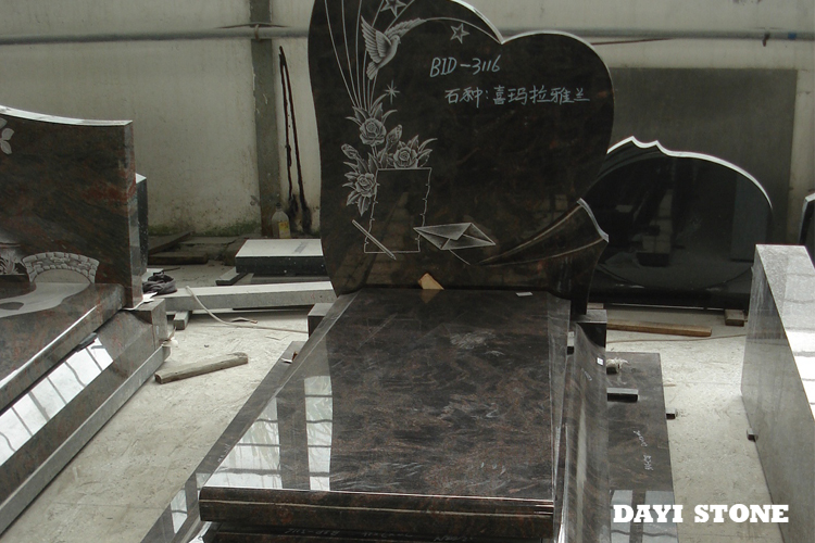 Himalayan Blue Granite Stone Tombstone - Dayi Stone Himalayan Blue Granite Stone Tombstone - Dayi Stone